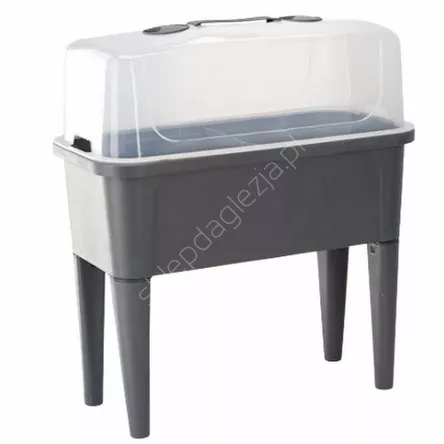 Stół szklarniowy z pokrywą 76x38x83cm antracyt