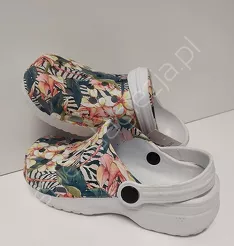 Buty klapki rozm. 36-41 kwiaty