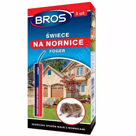 BROS świeca na nornice Foger 3szt