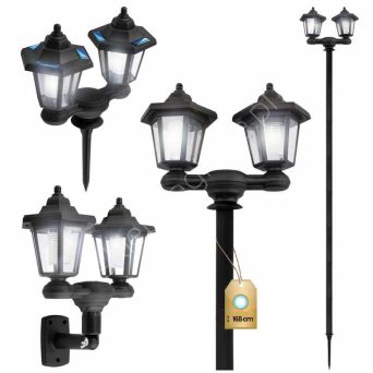 Lampa solarna 27,5X12,5X152cm latarnia