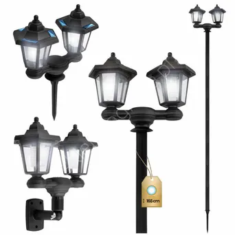 Lampa solarna 27,5X12,5X152cm latarnia