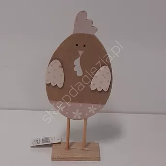 Figurka drewniana Kogut, kura  mix