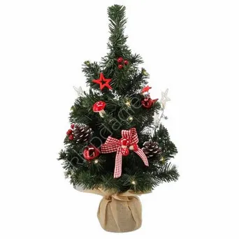 Choinka LED 50cm czerwono-biała