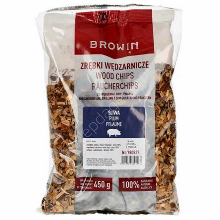 Zrębki do wędzenia i grilla 100% śliwa 450g