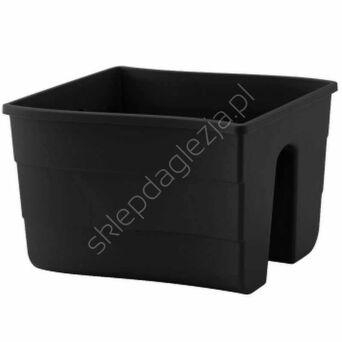 Doniczka Form balustradowa fala 30 Czarna