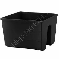 Doniczka Form balustradowa fala 30 Czarna