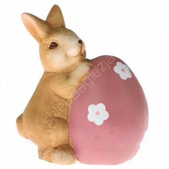 Zając ceramiczny z jajkiem