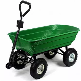 Wózek ogrodowy 75L zielony