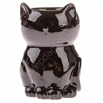 Kominek ceramiczny zapachowy – kot czarny