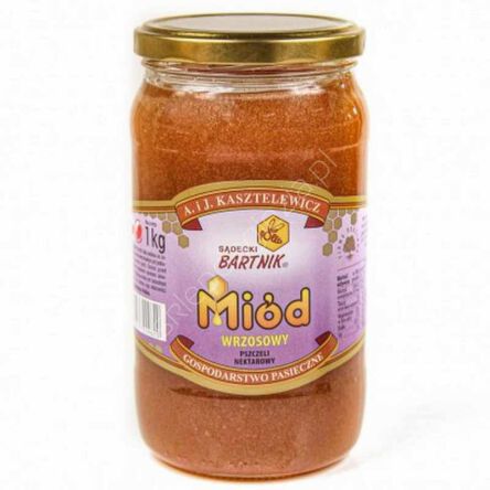 Miód wrzosowy 1,0kg słoik