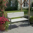Ławka ogrodowa 118x54x77cm  szara