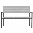 Ławka ogrodowa 118x54x77cm  szara