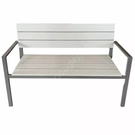 Ławka ogrodowa 118x54x77cm  szara