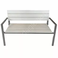 Ławka ogrodowa 118x54x77cm  szara