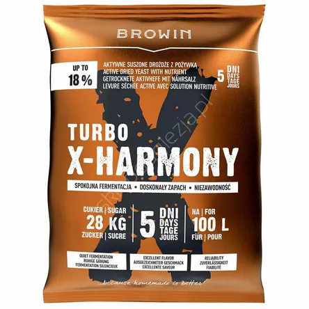 Drożdże gorzelnicze Turbo X-harmony 100L, 360g