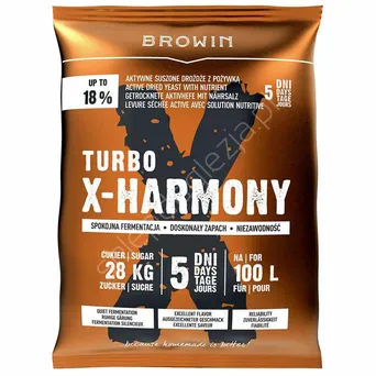Drożdże gorzelnicze Turbo X-harmony 100L, 360g