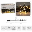 Lampki 500 LED  białe zimne + zimny flash dł. 3+25m