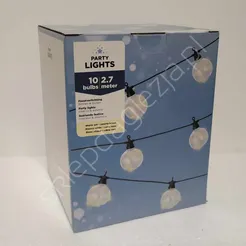 Lampki 100 LED białe ciepłe 270cm girlanda kule