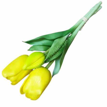 Bukiet Tulipan gumowy żółty 3szt