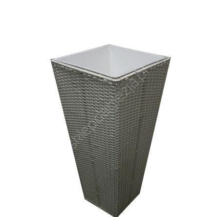 Doniczka z technoratanu Enna Creme-L 35*35*75