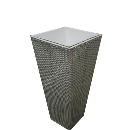 Doniczka z technoratanu Enna Creme-L 35*35*75