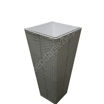 Doniczka z technoratanu Enna Creme-L 35*35*75