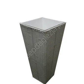 Doniczka z technoratanu Enna Creme-L 35*35*75