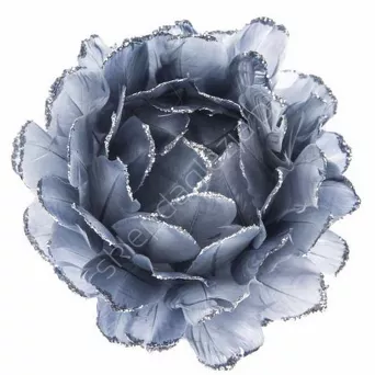 Zawieszka Kwiat z piór granat 10cm