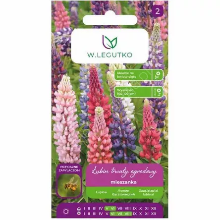Łubin trwały ogrodowy Russel mix 2g  L