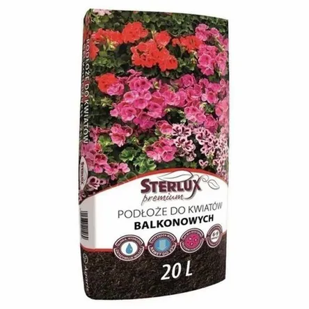 Ziemia 20l kwiatów balkonowych Sterlux Premium