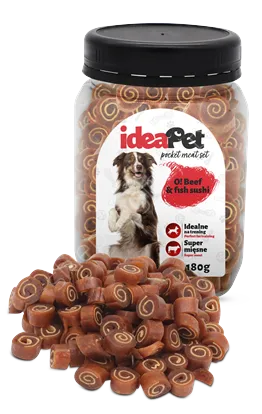 IdeaPet Wołowina z rybą sushi 180g