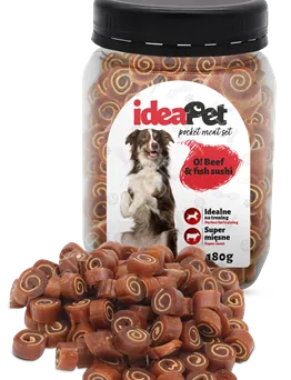 IdeaPet Wołowina z rybą sushi 180g