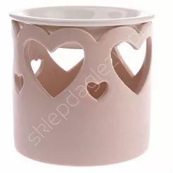 Kominek na olejek serca j.różowy