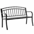 Ławka ogrodowa z rozkładanym stolikiem 127x53x84cm