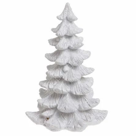 Choinka akrylowa biała brokatowa 