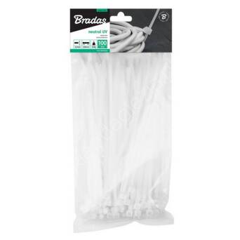 Opaski plastikowe 7,6x200mm neutral 100szt