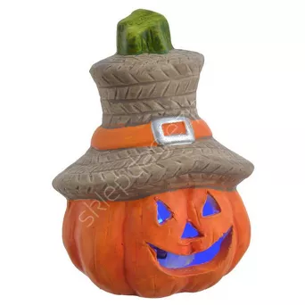 Dynia ceramiczna Halloween LED