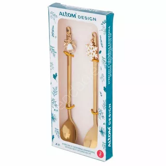 Łyżeczka świąteczna z ozdobną zawieszką święta IV 2szt