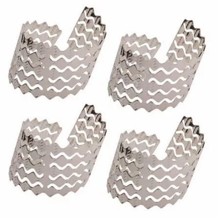 Pierścień na serwetki srebrny mix 4szt