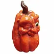 Dynia ceramiczna pomarańczowa z twrzą - 2