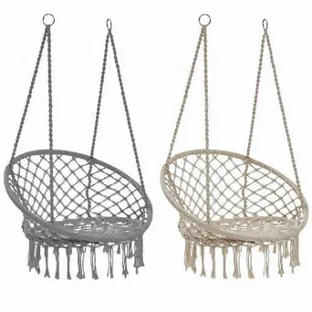 Fotel Boho wiszący bocianie gniazdo okrągły 