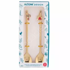 Łyżeczka świąteczna z ozdobną zawieszką święta II 2szt