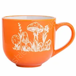 Kubek Grzyby 700ml pomarańcz