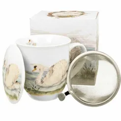 Kubek Łabędź z zaparzaczem 400ml