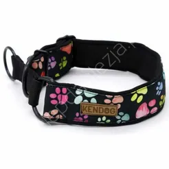 Obroża KenDog S 2cm półzacisk Kolorowe Łapki