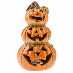 Dynia ceramiczna z twarzą potrójna