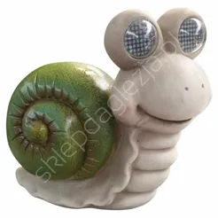 Figurka LED ślimak z ruchomymi oczami 23cm