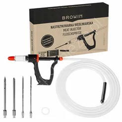 Nastrzykiwarka półautomatyczna + 4 igły + wężyk