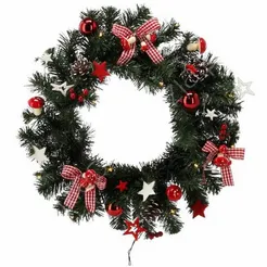 Wieniec LED 40cm czerwono - biały