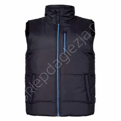 Bezrękawnik ocieplany czarno- niebieski XL